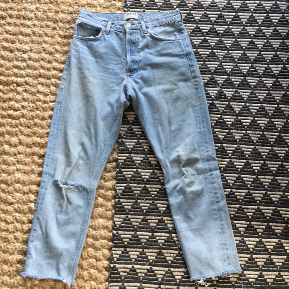 Distressed Agolde jeans